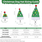 Dog Santa Hat for Christmas Cat Festival Costume Christmas Tree Shape Hat - Image 3