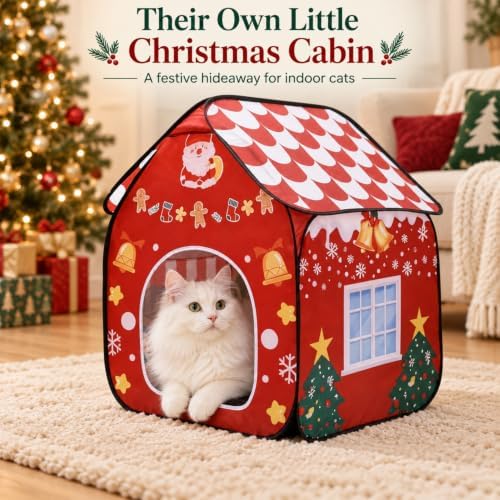 Christmas Cat House for Indoor Cats - Image 2