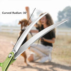 HASHIMOTO Curved Scissors for Dog Grooming, 6.5 inch, Extremely Lightweight | Ultralight Aluminum Handles, 440C Stainless Steel, 30 Degree of Curved Blade