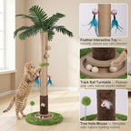 Cat Scratching Post for Indoor Cat Adult, 35 Inch Tall Tree Scratching Post - Image 4