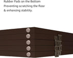 unipaws 24”H Free Standing Pet Gate for Dog Cat, 100”Wide Wooden Dog Gates | Foldable Pet Fence for Doorway, Stairs, Step, Expandable Doggy Barrier, Indoor Use