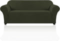 Stretch Sofa Slipcover 1 Piece Sofa Cover for 3 Cushion Couch Furniture Protector/Cover Couch with Elastic Bottom Soft and Durable Sofa Cover Pet Protector (XL Sofa, Olive)