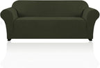 Stretch Sofa Slipcover 1 Piece Sofa Cover for 3 Cushion Couch Furniture Protector/Cover Couch with Elastic Bottom Soft and Durable Sofa Cover Pet Protector (XL Sofa, Olive)
