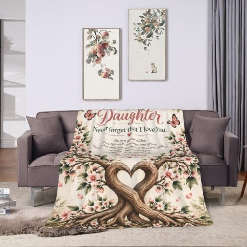 to My Daughter Blanket Inspirational Throw Stuff Gifts 50"x40" - Image 6