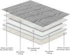 Tcksstex Waterproof and Anti-Slip Dog Bed Cover and Pet Blanket Sofa Pet Bed Mat ，car Incontinence Mattress Protectors Furniture Couch Cover for Most Cats Dogs, Pets（82x82- Light Grey）