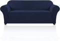 Stretch Sofa Cover Slipcover Couch Covers for 3 Cushion Couch Furniture Protector Sofa Covers with Non Slip Elastic Bottom Dogs Pet Friendly Fitted (Sofa, Navy)