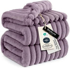 Bedsure Soft King Size Blankets for Bed Light Purple "108"x90" by BEDSURE
