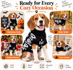 Dog Sweater for Medium Dogs Girl Boy Winter, Dog Clothes, Black, XL - Image 7