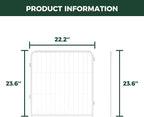 FXW 2 Add-on Wire Panels for AuraSpace Pro Dog Playpen, 24" H | Fits AuraSpace Pro Acrylic & Wire Mesh Indoor Dog Playpen 24"H, Includes 2 Panels