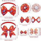120PCS Dinosaur Dog Bows Pack Include 60PCS Dogs Collar Flowers and Bowties Attachments 20PCS Bowties with Adjustable Collar 40PCS Hair Bows for Girl Female Boy Male Dogs Grooming Accessories - Image 2