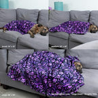 Pet Dog Cat Blanket Ultra Soft Cozy Fleece Paw Print Design Machine Washable Durable for Crates Beds Sofas Travel (Decadent Paws, Medium) - Image 5