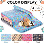 Reginary 4 Pcs Guinea Pig Fleece Cage Liners, Star Pattern, 28 x 56 Inch - Image 6