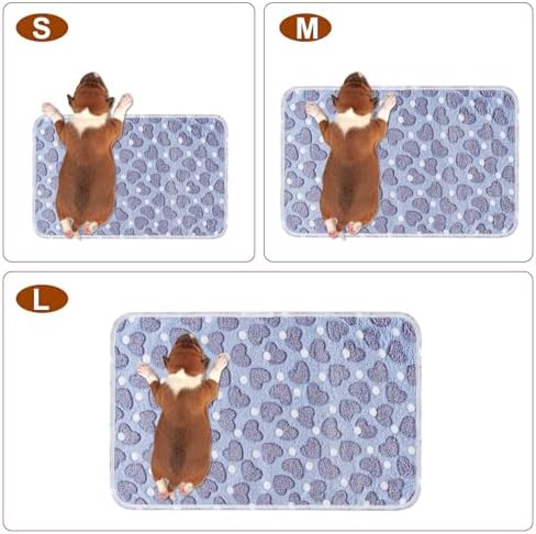 1 Pack 3 Blankets for Dog Puppy Cat (Small 23x16'', Purple, Pink, Green) - Image 2