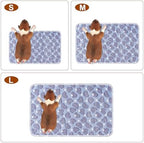 1 Pack 3 Blankets for Dog Puppy Cat (Large 41x31'', Purple, Pink, Green) - Image 2