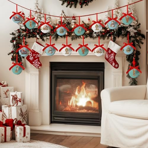 Coastal Christmas Decor - Beach Christmas Tree Ornaments Beach Ornaments Nautical Hanging Balls, Cute Decorations Ball 2.36 Inch for Xmas Tree Party Home Holiday，Xmas Gifts Set of 16Pcs - Image 5
