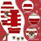 4 Pieces Christmas Dog Sweaters - Holiday Puppy Snow Elk Reindeer Snowman Elf Winter Knitwear Warm Clothes Funny Party Cosplay Dress for Small to Medium Dogs Cats (Medium) - Image 6