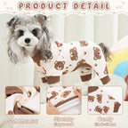 XPUDAC Dog Pajamas for Small Medium Dogs Puppy Clothes Pjs Outfit, Large - Image 3
