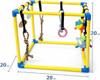 Puppy Play Gym with Five Hanging Toys and Lightweight PVC Frame | Five detachable hanging toys engage your puppy to keep them entertained and active indoors.
