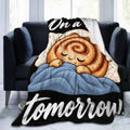 Sleepy Cinnamon Roll Blanket Throw Gift for Girls Women 80"X60" by Unknown