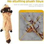 Dog Squeaky Chew Toys No Stuffing Soft Plush for Small Medium Large Breed - Image 5