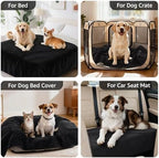 LOOBANI Waterproof Dog Blanket for Small Dogs, Pet Blanket 30" x 40", Black - Image 4