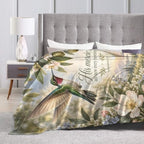 Hummingbird Blanket Christian Throw Stuff Gifts for Women 60"x50" - Image 7