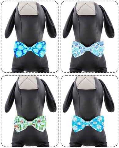PET SHOW 30 Pack Winter Dog Bowties Bulk for Large Dogs - Image 4
