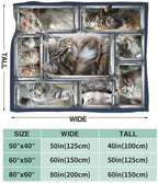 Maine Coon Cat Blanket Cute Kitten Throw Stuff Gifts 80"x60" - Image 2