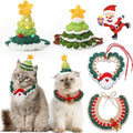 Geyoga 4 Pcs Pet Christmas Costume Suit Gift for Cat Dog, Cute Design by Geyoga