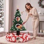 YITAHOME 58.2in Christmas Cat Tree with Cat Tunnel - Image 2