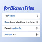 HYPONIC Shampoo for Bichon Frise - Hypoallergenic Breed-Specific Shampoo for Bichon Frise for Full Volume, deep Cleansing, and Hair Elasticity (10.14 fl.oz)