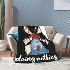 Sleepy Windmill Blanket Throw Gift for Girls Women 50"X40" - Image 2
