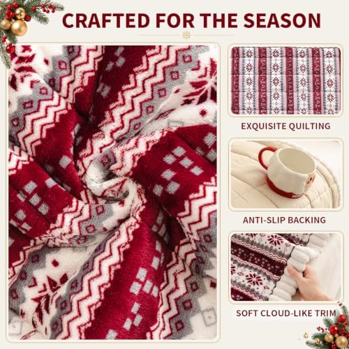 Christmas Couch Cover, Christmas Plush Sofa Cover for Dog Pet 1PC - Image 4