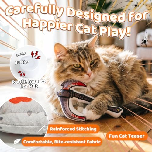 Catnip Toy [2000mg Premium Catnip], Sickle Style Cat Kicker Toy - Image 4