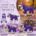 Pet Halloween Dog Clothes,Dinosaur Costume for Dogs,Purple,XL - Image 6
