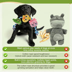 EXPAWLORER Dog Squeaky Toys - Interactive Tug of War Plush Animal Rope Toy - Image 7