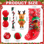 Soulchen 11 Pcs Christmas Dog Toys Stocking Gift Interactive Toy - Image 3