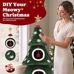 YITAHOME 58.2in Christmas Cat Tree with Cat Tunnel - Image 3