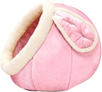 Cat Beds for Indoor Cats - Rabbit-Shaped Large Cute Cat Cave Bed,Pink XL | 17.7''Calming cat Tent house for large Cats & Small Dog,Soft Warm Plush&Removable Cushioned Pad,Machine Washable,cat Hideaway