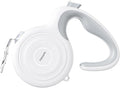 Retractable Dog Leash, 10Ft Nylon Tape, 360° Tangle-Free, Ergonomic Lightweight Handle for Small & Medium Dogs (White)