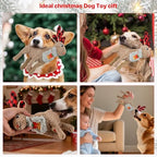 Christmas Dog Toys - Squeaky Plush Stuffed Animals for Puppies & Dogs, Interactive Holiday Pet Toys for Training & Reducing Boredom, Perfect Dog Birthday Gifts for Small, Medium & Large Breeds - Image 5