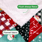 Gogreen Christmas Sherpa Fleece Twin Blanket for Couch Bed Sofa Adults -Soft and Warm Blanket for Winter, Thick and Fuzzy Throw Blanket (Twin - 60" x 80") - Q - Image 4