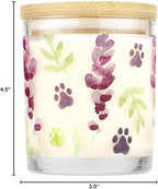 Pet House Candle 2 Pack - Plant-Based/Soy - Clean Burning Scented, Long Lasting Pet Odor Candle for Home - Fresh Citrus, Lavender Green Tea