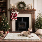 Horaldaily Beige Christmas Trees Shape 3D Textured Pets Blanket 30x40 - Image 4