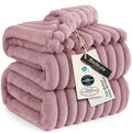 Bedsure Soft Full Size Fleece Blankets for Bed Pink 84"x90" by BEDSURE