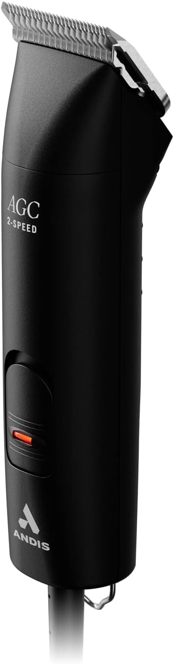 Andis 24675 UltraEdge 2-Speed Detachable Blade Clipper, 120V, Black | Runs cool & quiet, shatter-proof housing, for all coats & breeds, dog grooming clipper