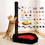 Gothic Cat Scratching Post with 40 Pcs Halloween Cat Toys, Gothic Cat Tree by FortheHeartbeatinYourLap