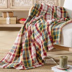 BEDELITE Tartan Plaid Fleece Twin Blanket for Couch, Christmas, 60"x80" - Image 6
