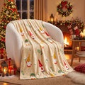 Gnome Spring Fleece Throw Blanket,Yellow Daisy Flannel Blankets,50"x60" by CozyBlankets
