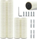4 PCS Cat Tree Replacement Post, 15.7in & 7.9in M8 Scratching Refill Pole by SIYIPURR
